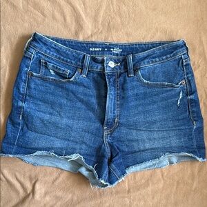 Old Navy Blue Jean Shorts with Frayed Hem